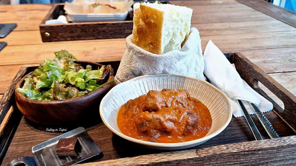 TERRA by the Sea chicken curry with bread